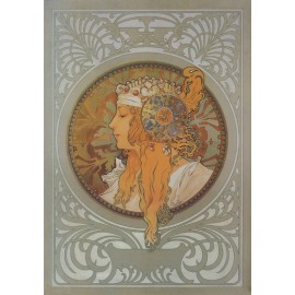 Vászonkép, vászon, kép, alfons mucha, szőke