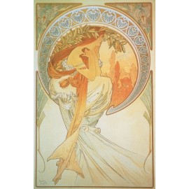 Vászonkép, vászon, kép, alfons mucha, költészet